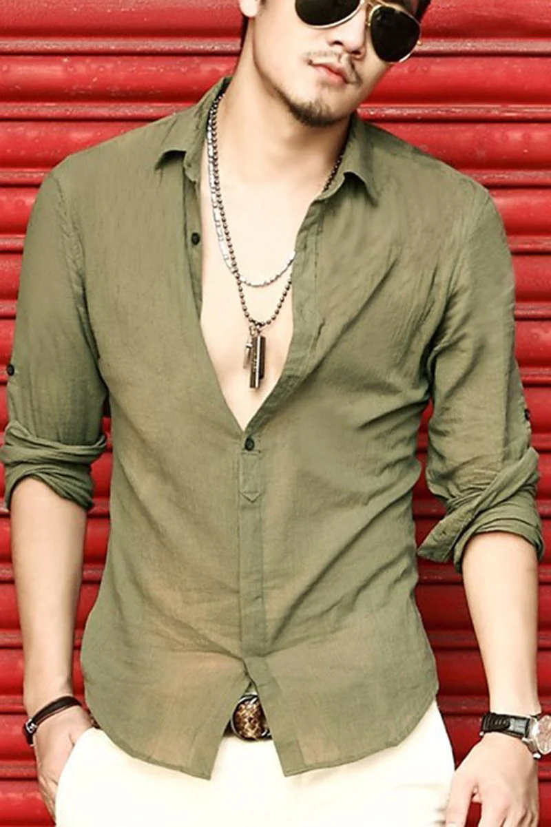 Cotton Linen Summer Shirt - Image 8