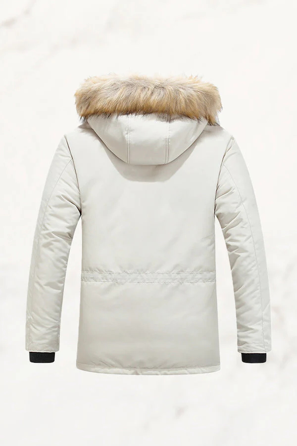 Extra Warm Hooded Fur Coat - Image 4