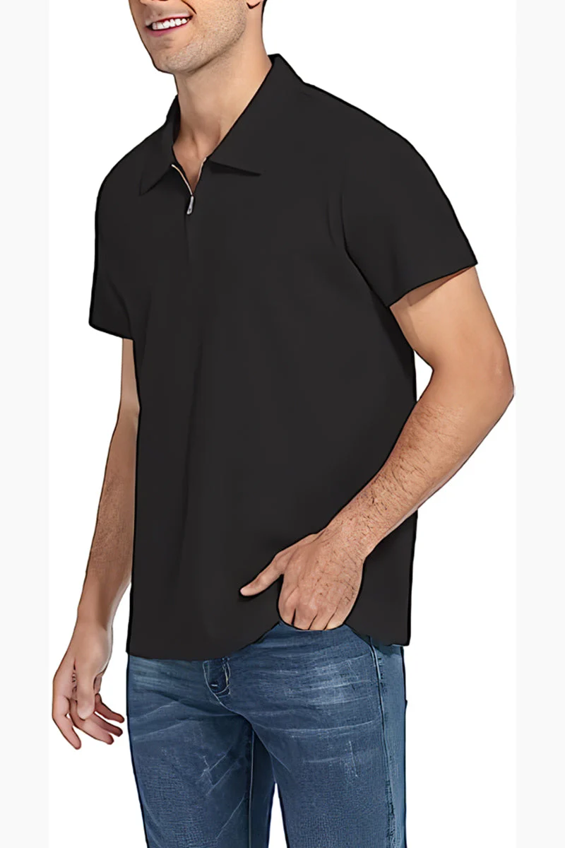 Gentleman's Favorite: Zip-Neck Jersey Polo (1+ 1 FREE) - Image 6