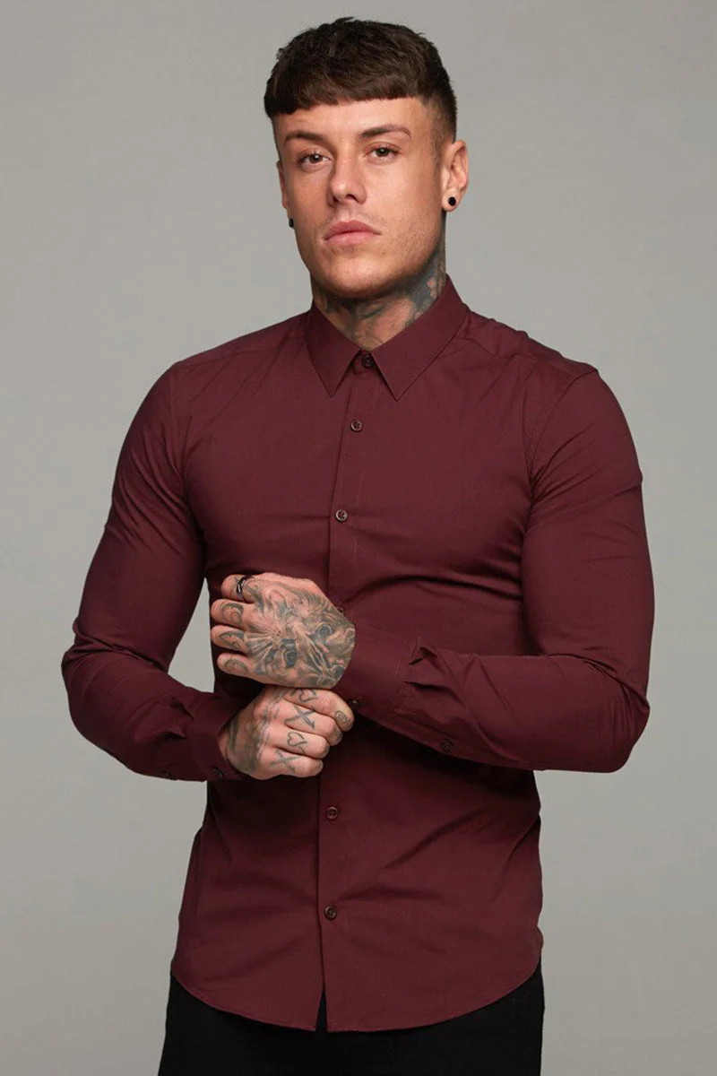 Long-Sleeved Casual Button-Down Shirt - Image 9