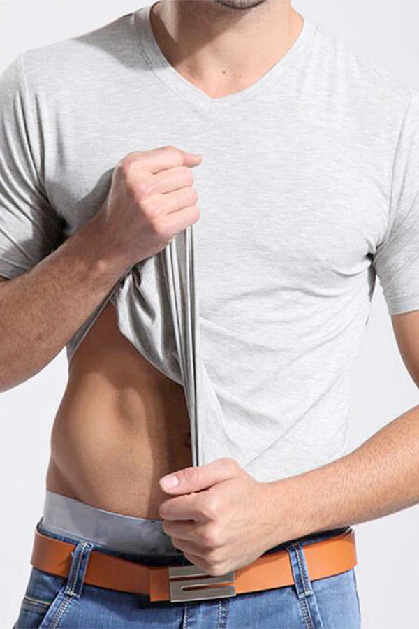 Organic Bamboo V-Neck T-Shirt - Image 4