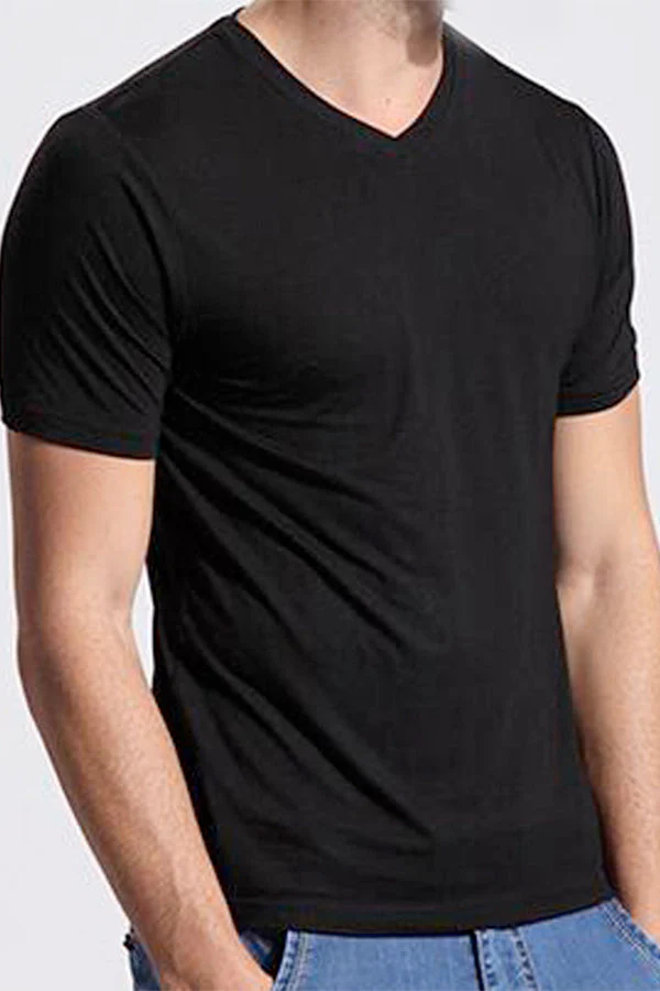 Organic Bamboo V-Neck T-Shirt - Image 6