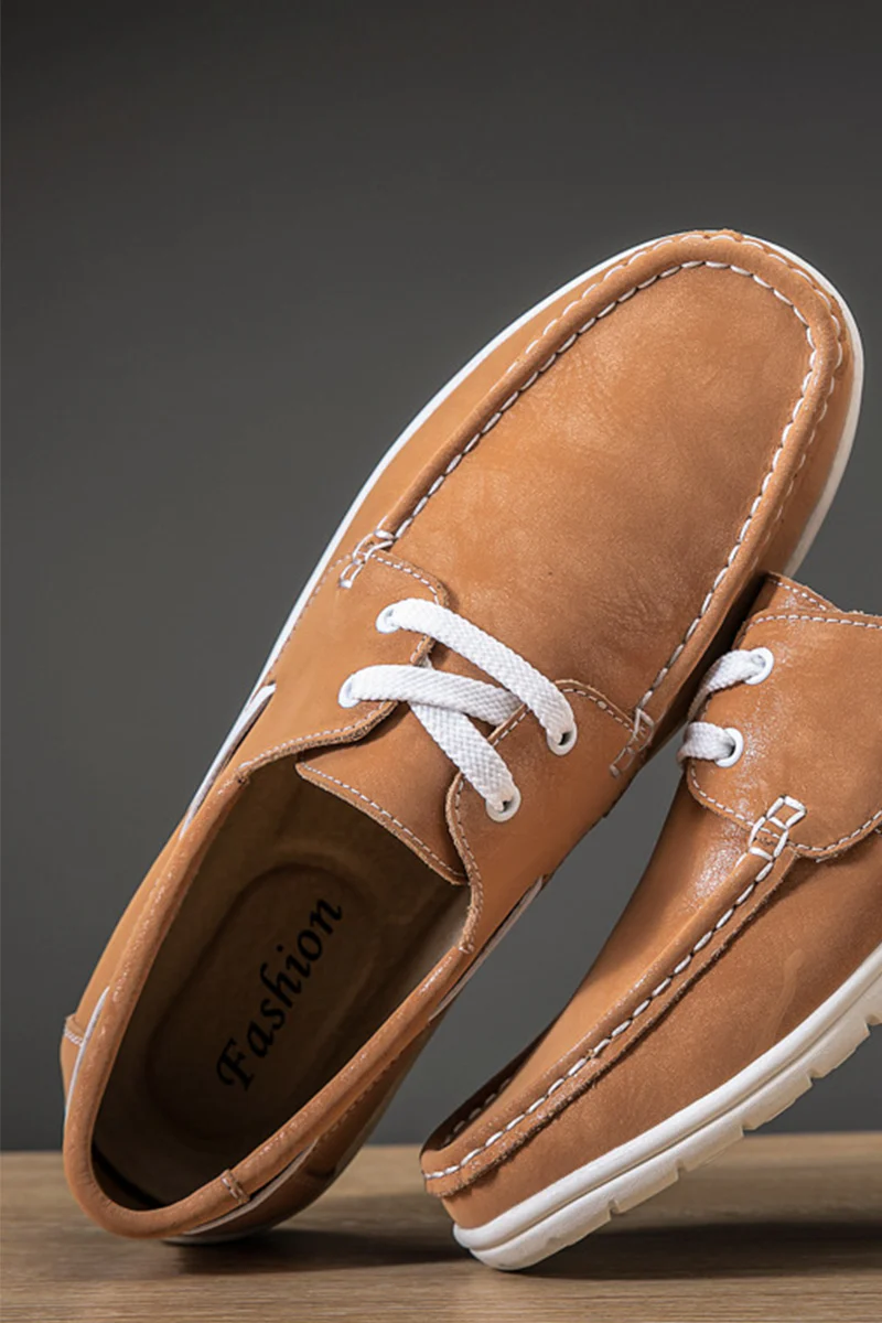 Timeless Leather Boat Shoes - Image 3