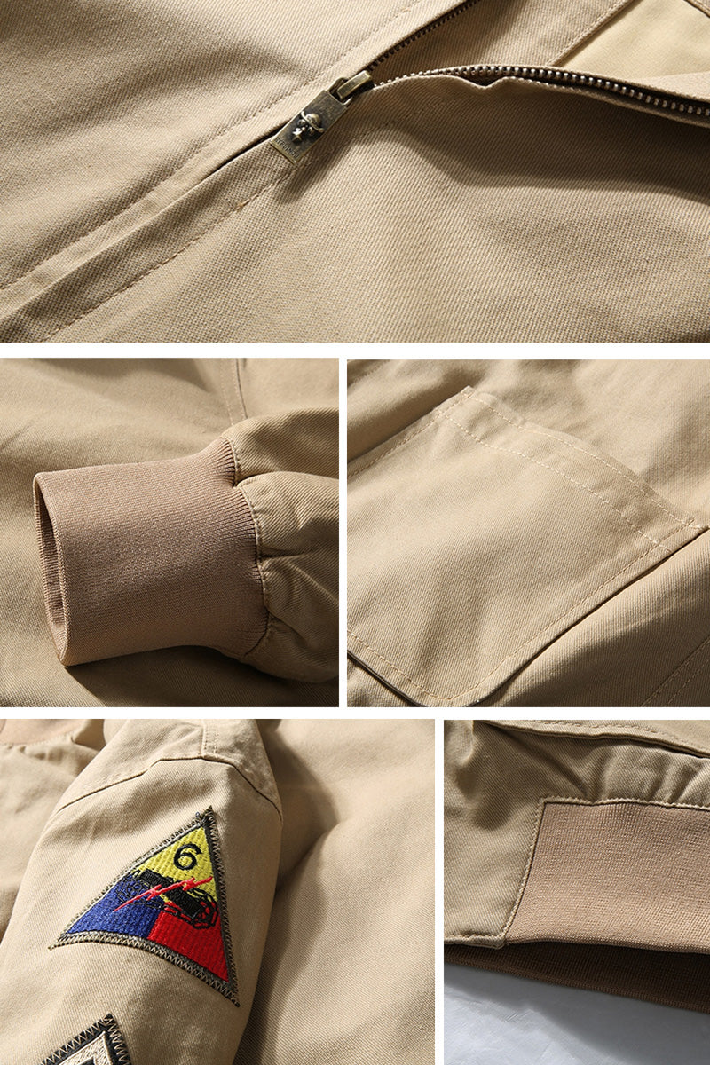 US Heritage 100% Cotton Tanker Jacket - Image 3