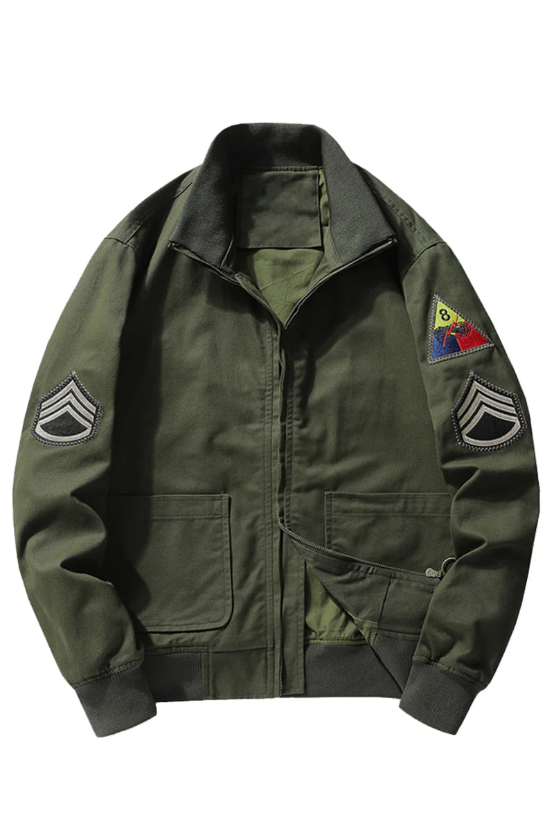 US Heritage 100% Cotton Tanker Jacket - Image 8