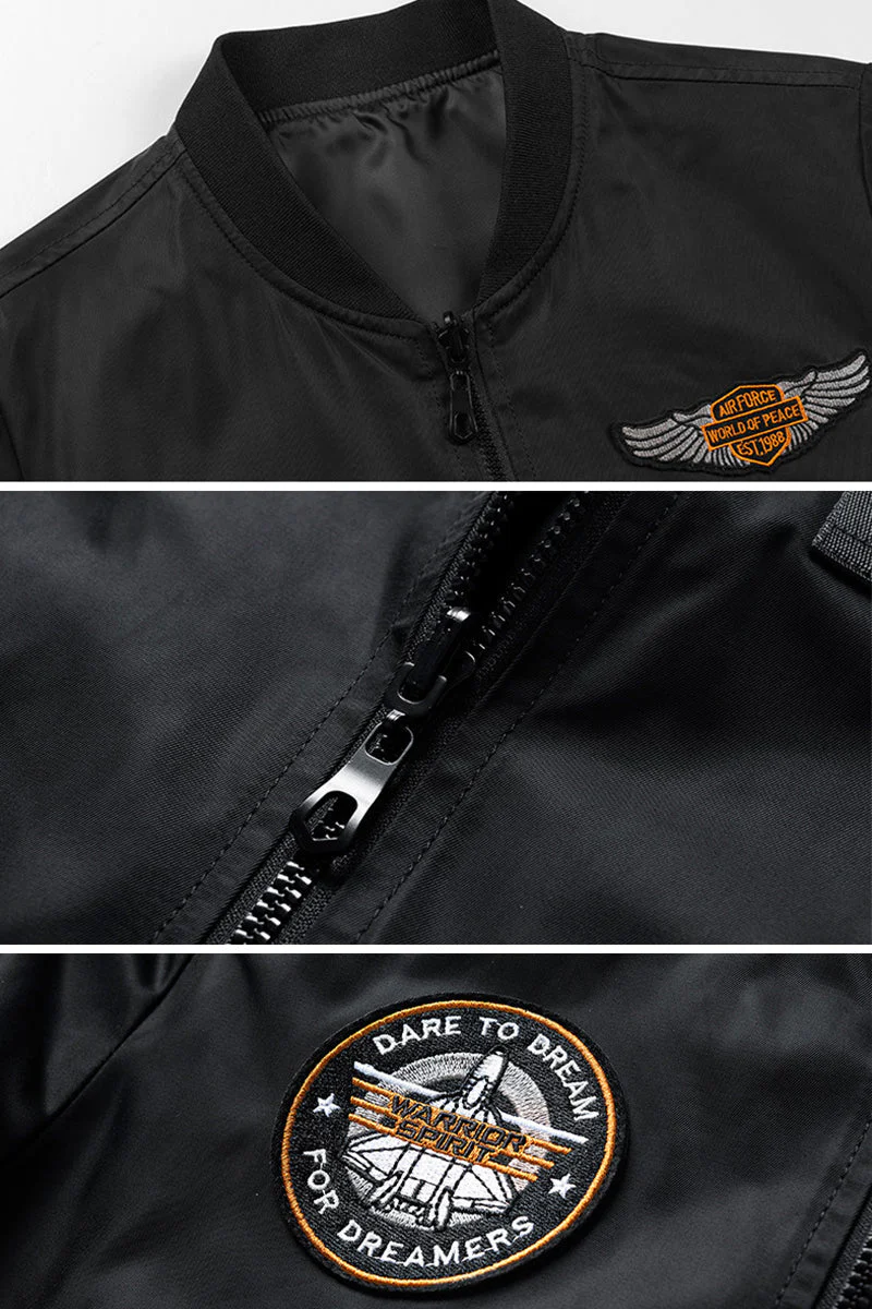 US Heritage Air Force-Inspired Bomber Jacket - Image 3
