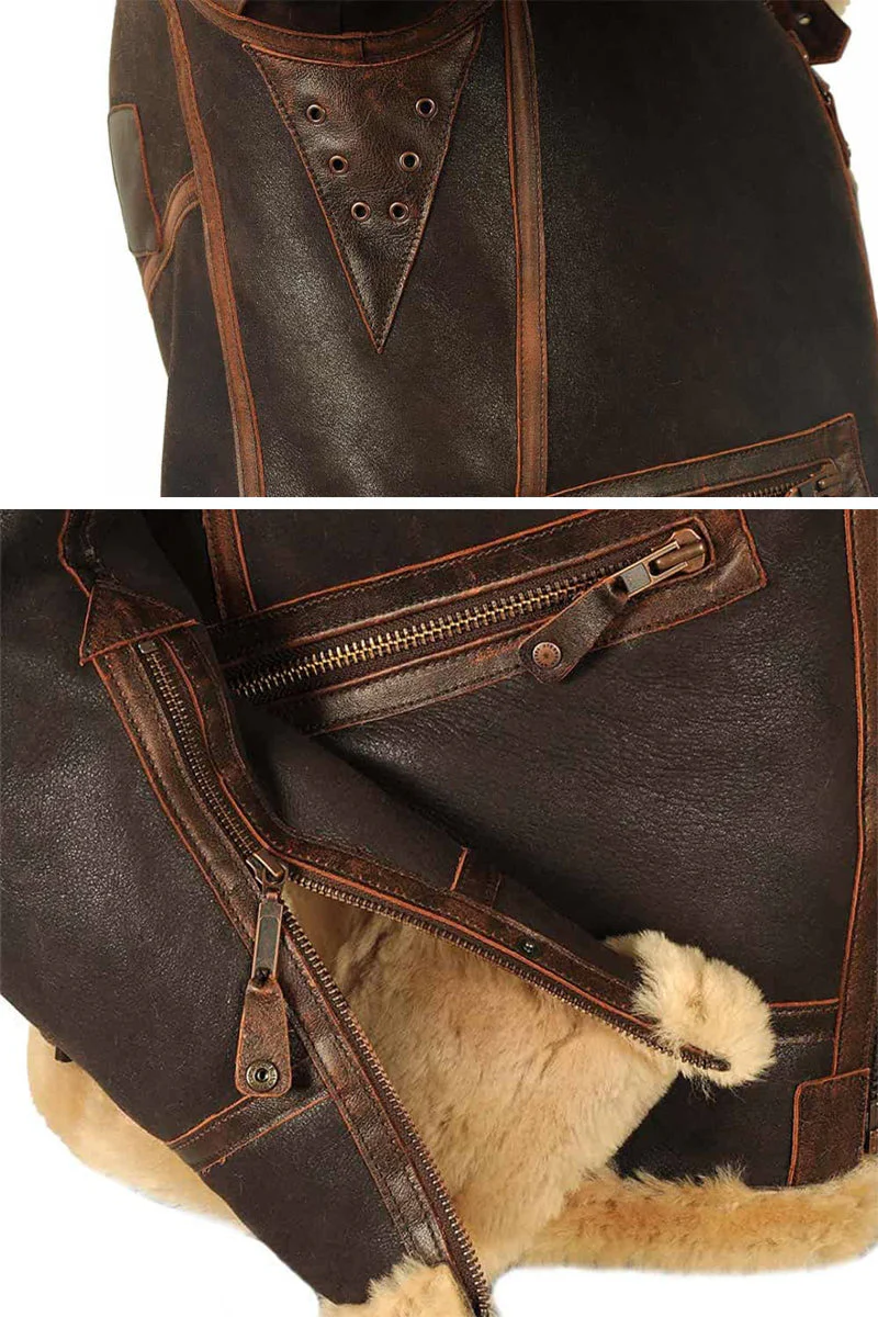 US Heritage Vintage Aviator Jacket - Image 3