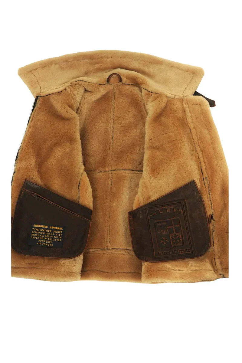US Heritage Vintage Aviator Jacket - Image 6