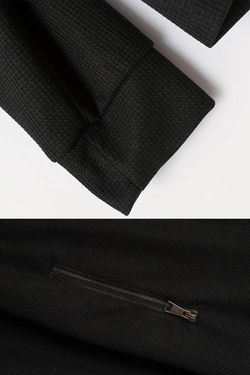 Waffle Fabric Athleisure Suit - Image 10