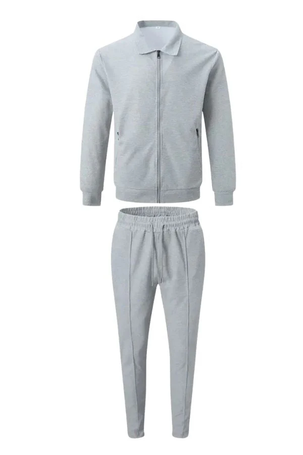 Waffle Fabric Athleisure Suit - Image 12