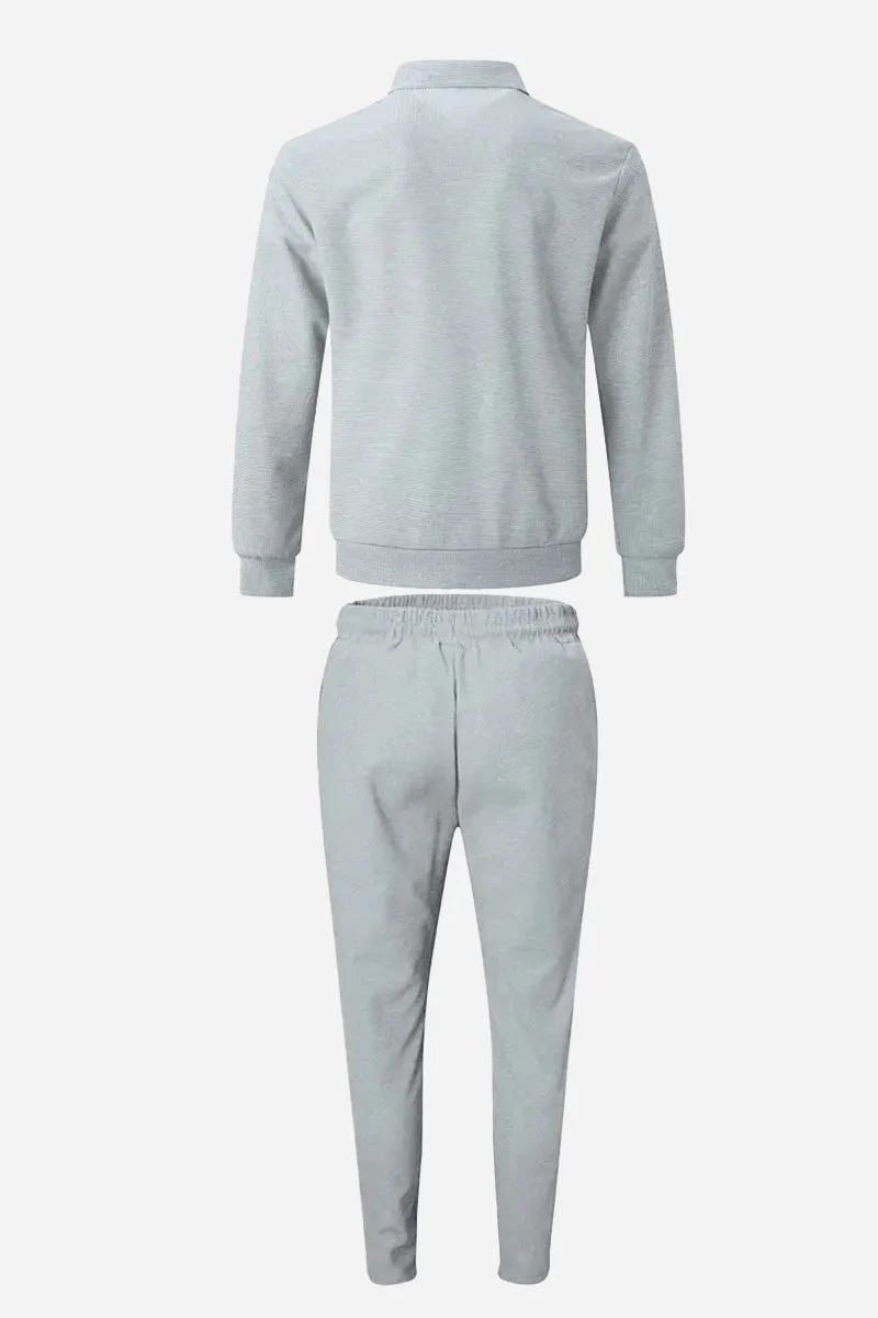 Waffle Fabric Athleisure Suit - Image 14