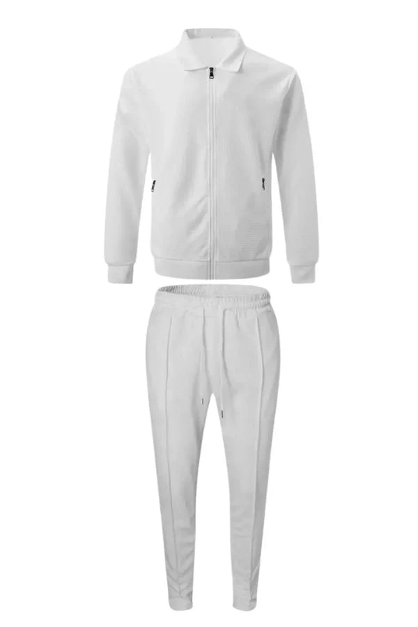 Waffle Fabric Athleisure Suit - Image 18