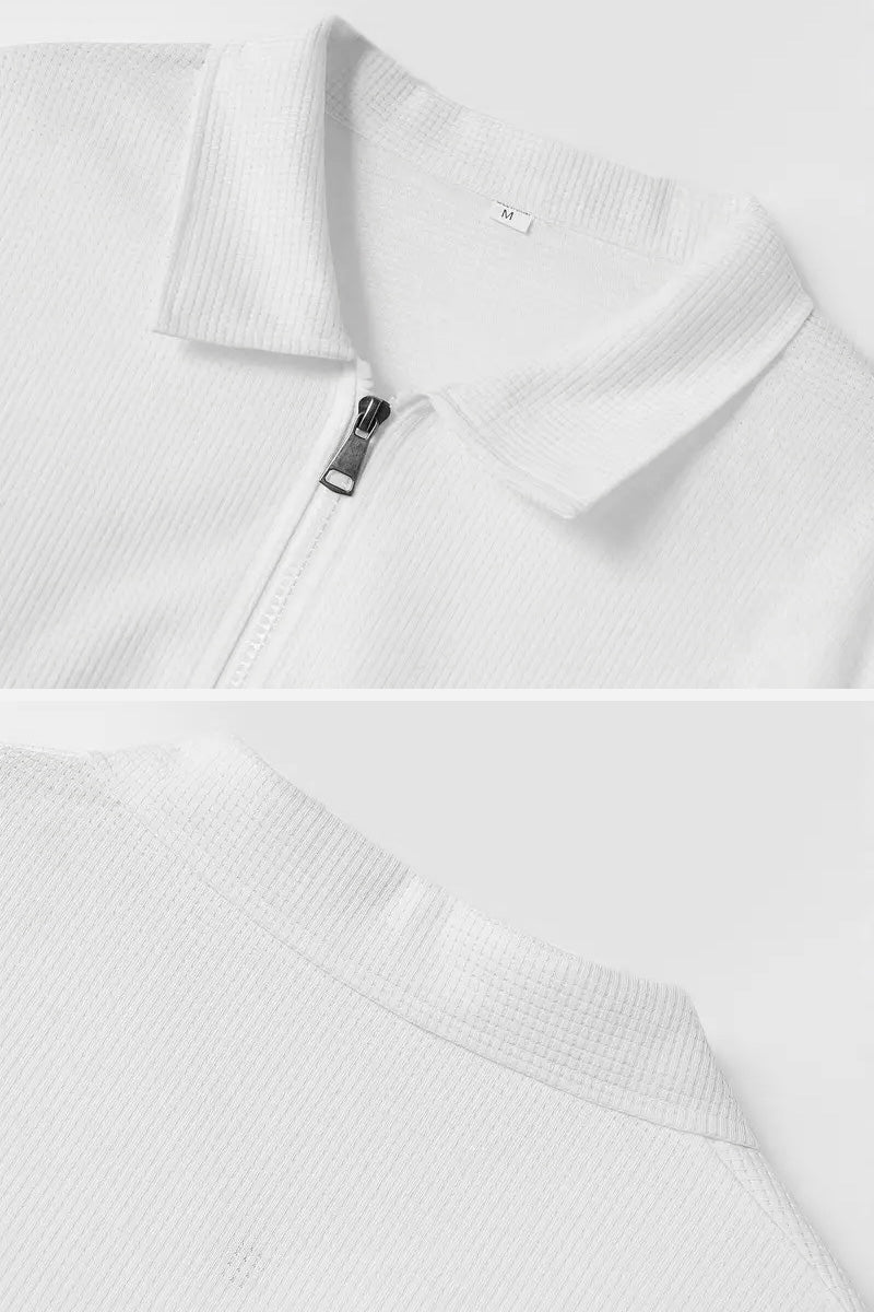 Waffle Fabric Athleisure Suit - Image 21